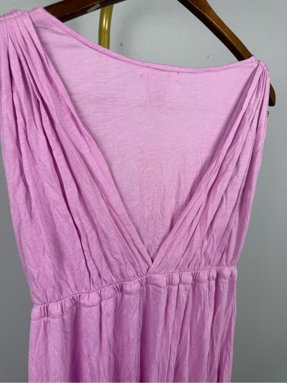 NWT Vertigo Dahlia Pink Jeweled V Neck Midi Dress M $270 - Picture 6 of 7